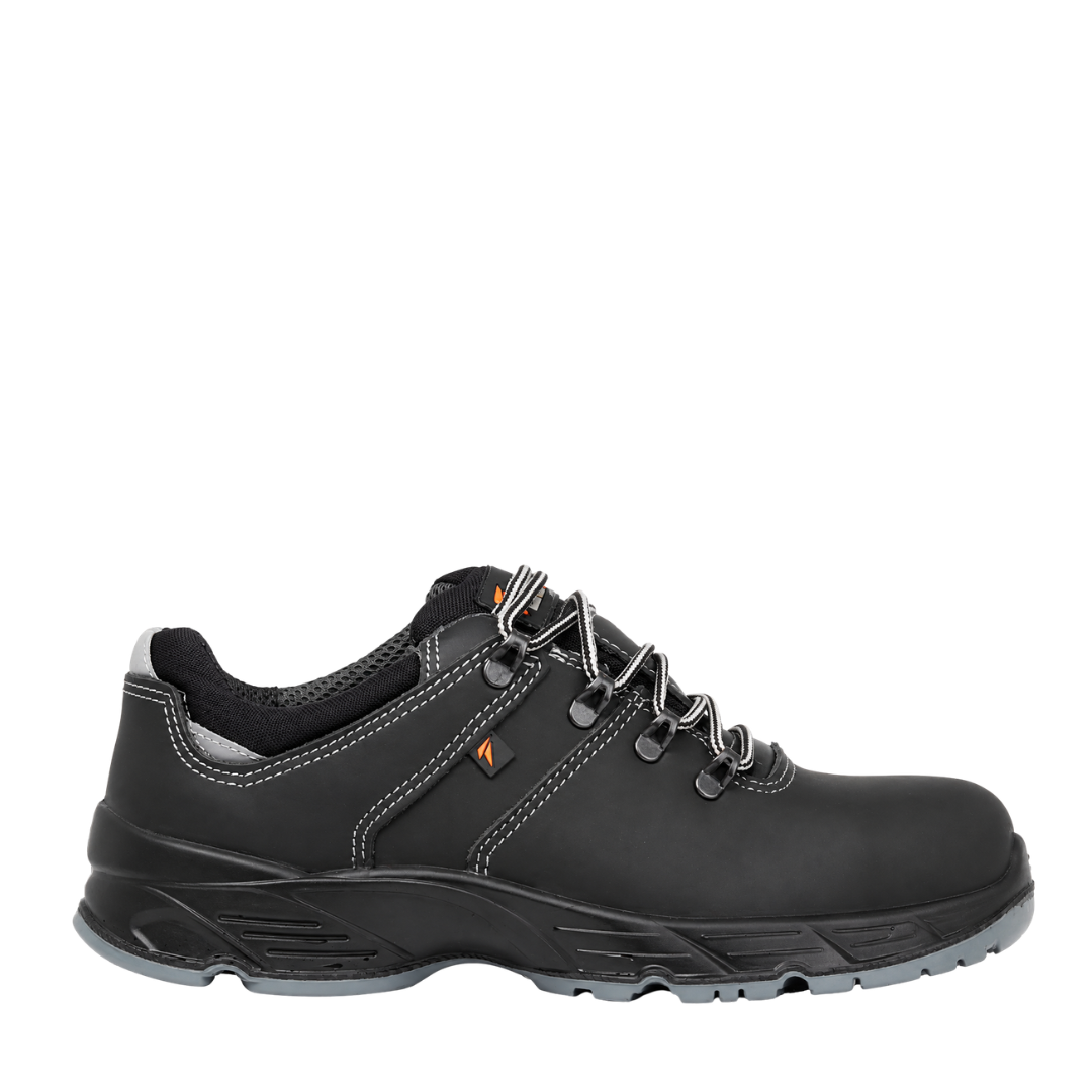 Veiligheidsschoenen Talan Styler 163 Zwart - product Veiligheidsschoenen Talan Styler 163, kleur Zwart, S3, SRC, Ademende airSurf-voering, MaxFlex Kevlar-inzetstuk ter bescherming tegen perforatie, fiberCap composiet neuskap, natuurlijk leer